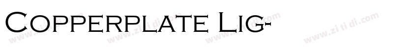 Copperplate Lig字体转换